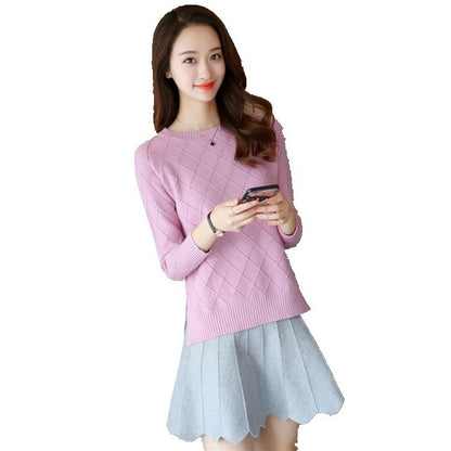 Loose Sweaters Solid Color