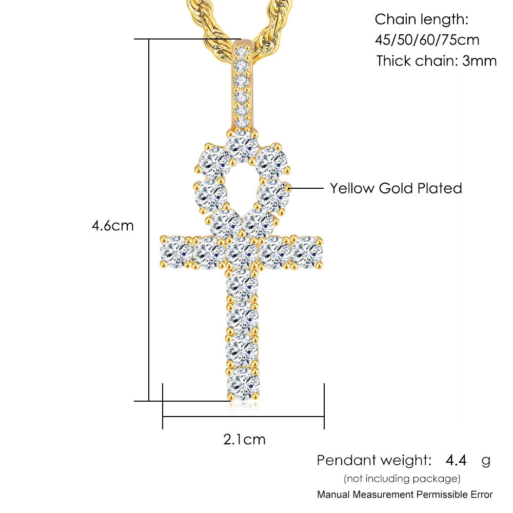 Zircon Plated Pendant Necklaces