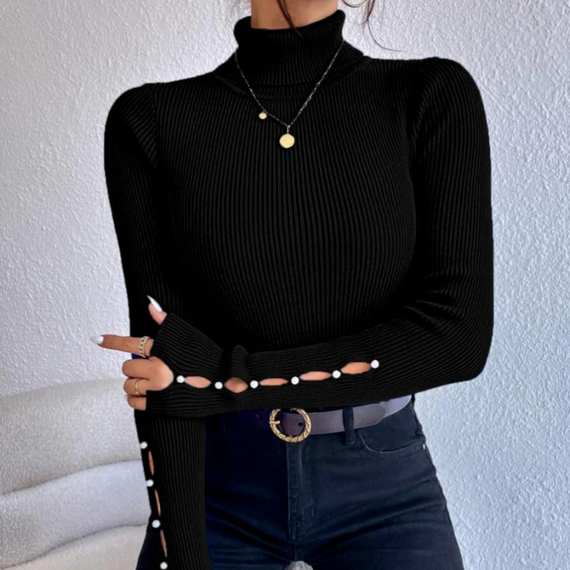 Slim Fit Sexy Long Sleeve Turtleneck Sweater