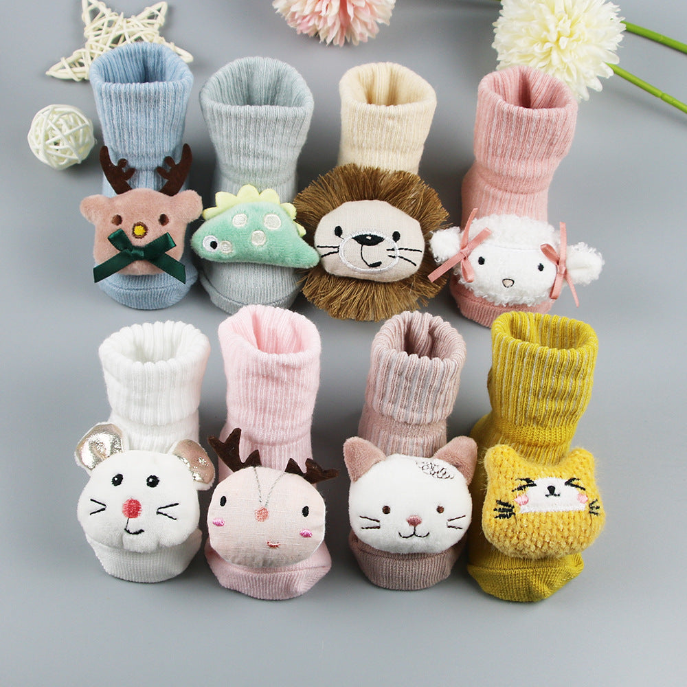 Newborn Baby Socks Cartoon Doll Men And Women