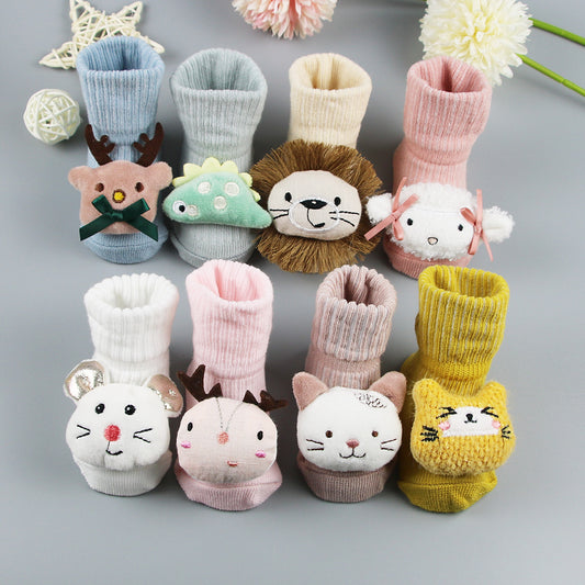 Newborn Baby Socks Cartoon Doll Men And Women