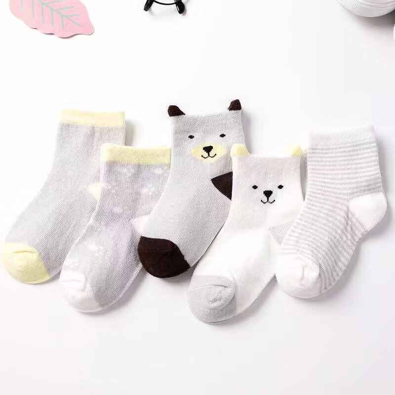 Children's Socks Thin Breathable Mid-calf Baby Boat Socks