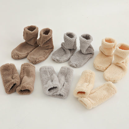 Fleece Lined Padded Warm Keeping Room Socks