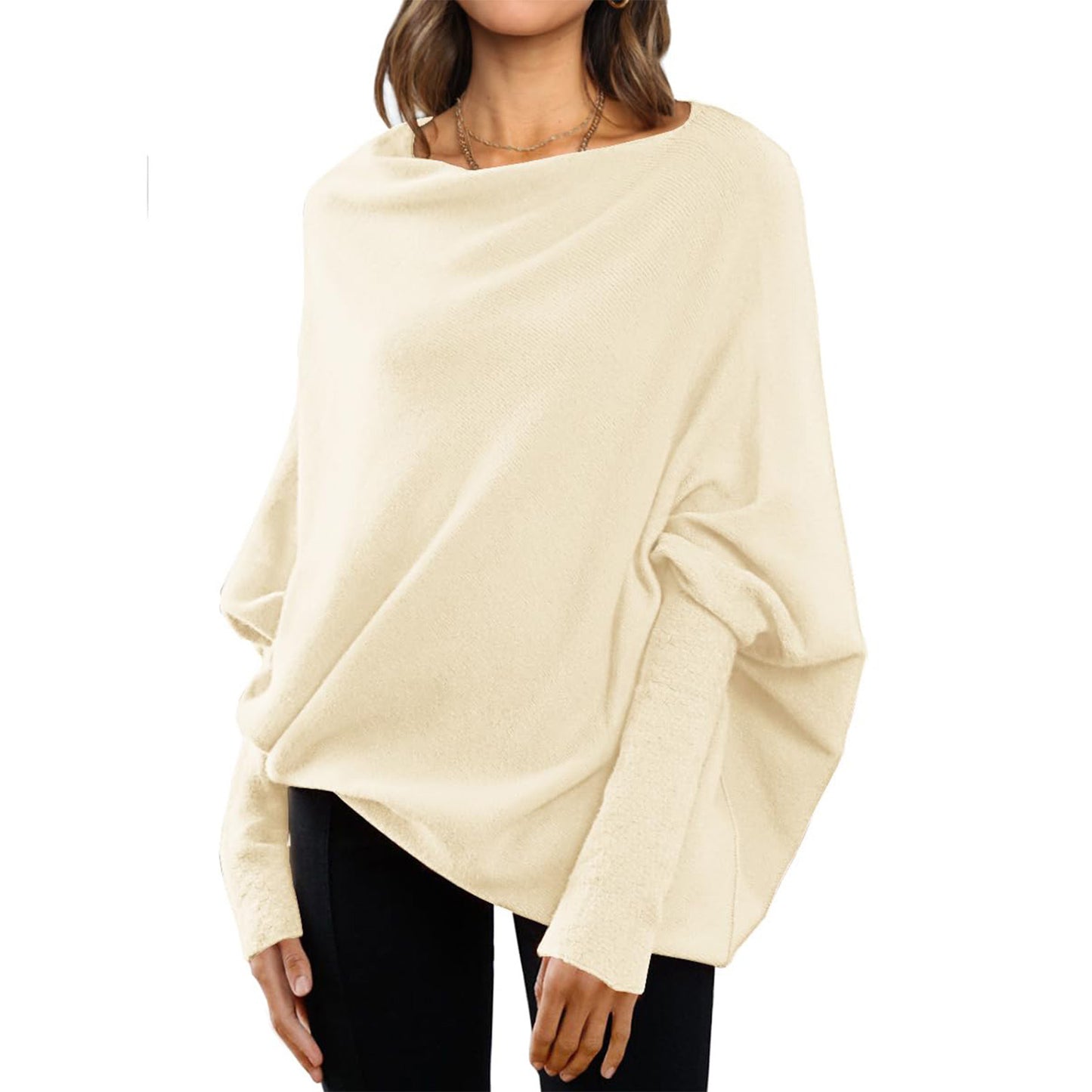 Loose Bat Sleeve Sweaters