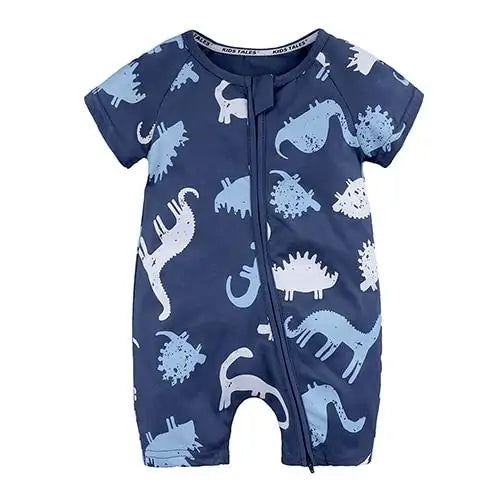 Dinosaur Zip Rompers