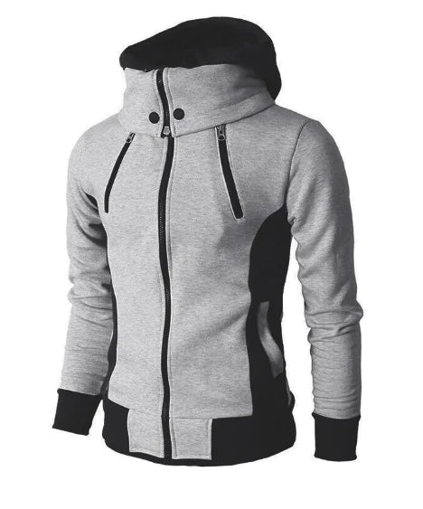 Double Zipper Hoodie Jackets for Men