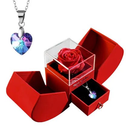 Eternal Rose Gift Necklace Boxes