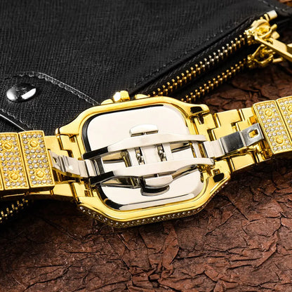 Iced Out Rhinestone Quartz Watches