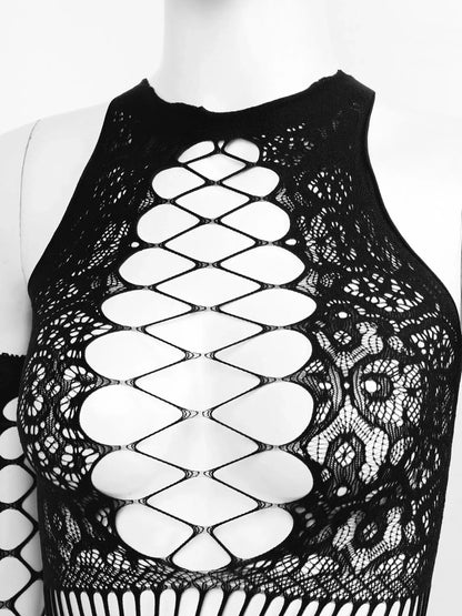 Fishnet Sleeveless Mesh Clubwears