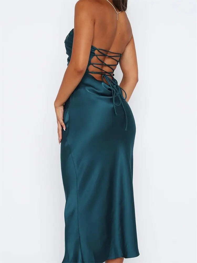 Strapless Backless Long Dresses