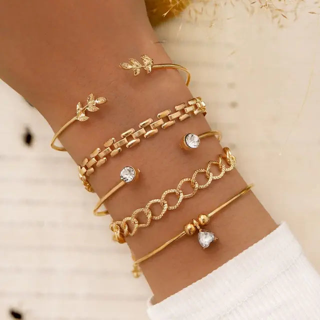 Inlaid Bracelet Jewelry Sets