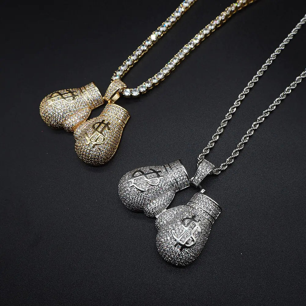 Boxing Gloves Pendant Necklaces