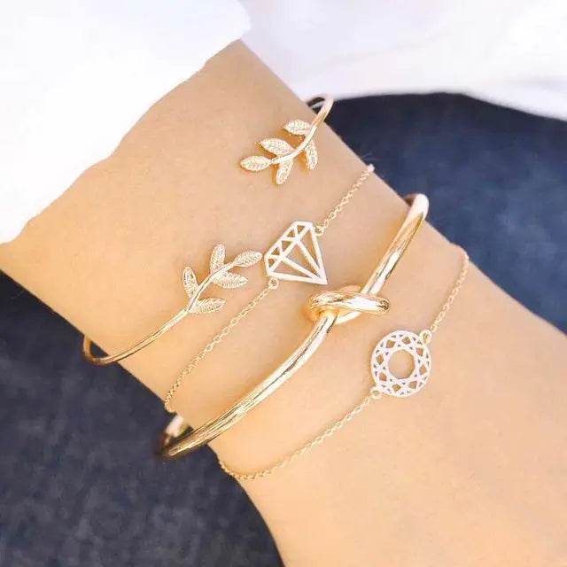 Inlaid Bracelet Jewelry Sets