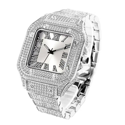 Iced Out Rhinestone Quartz Watches