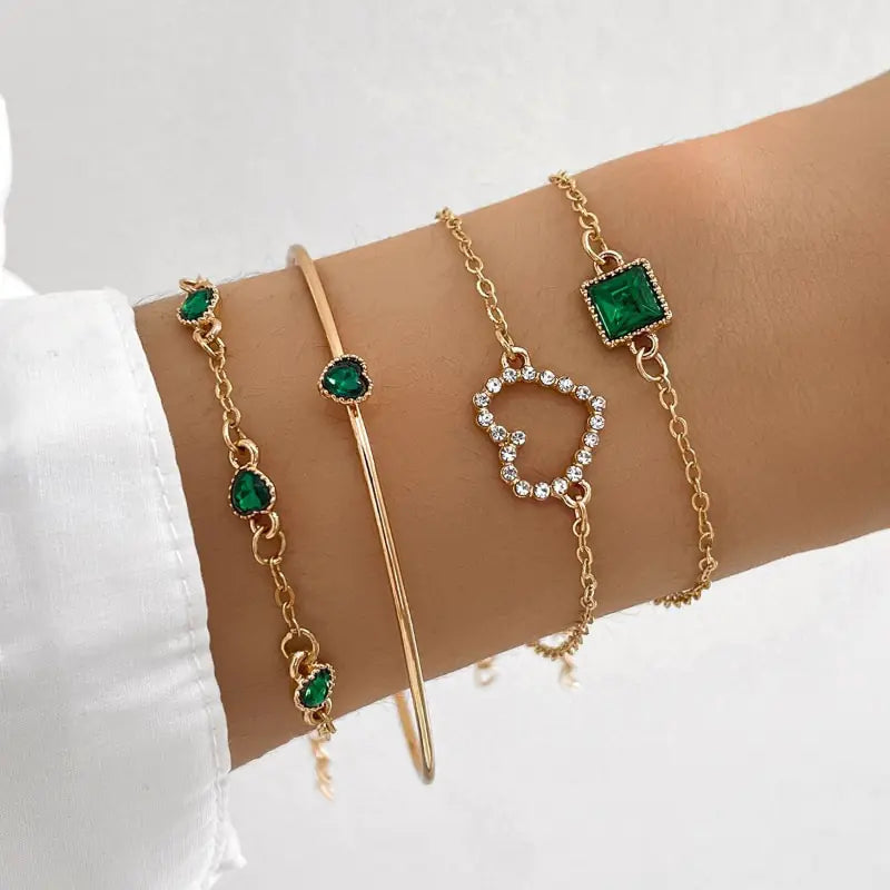 Inlaid Bracelet Jewelry Sets