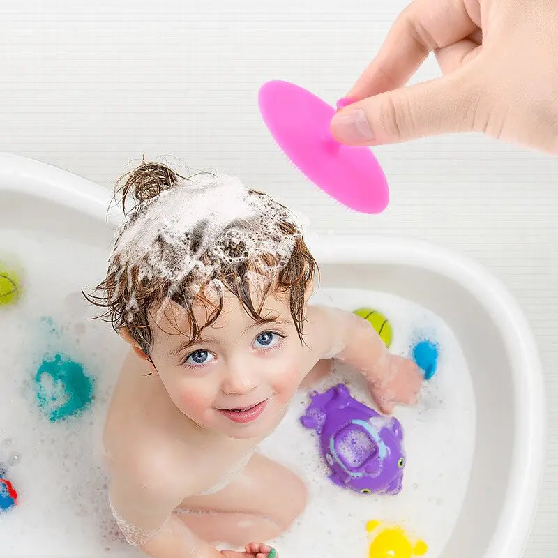 Weiche Babybademassagebürsten aus Silikon