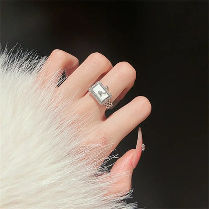 Luxury Charm Clock-Shape Rings