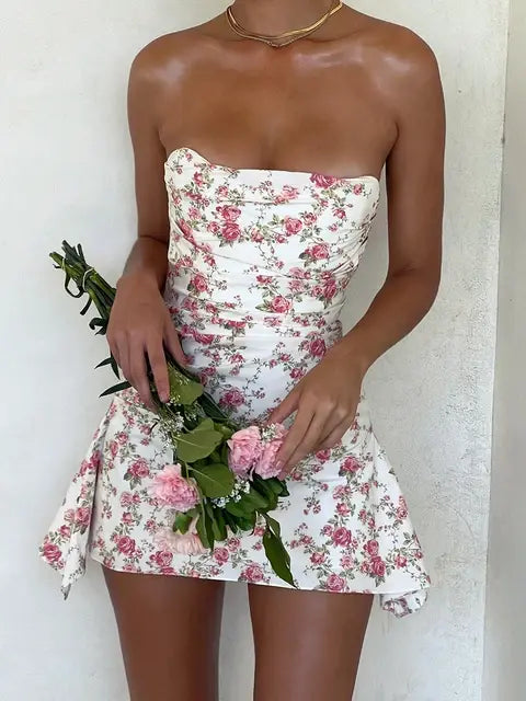 Flower print dresses