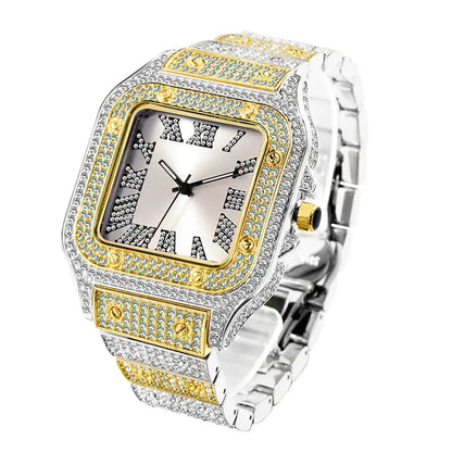 Iced Out Rhinestone Quartz Watches