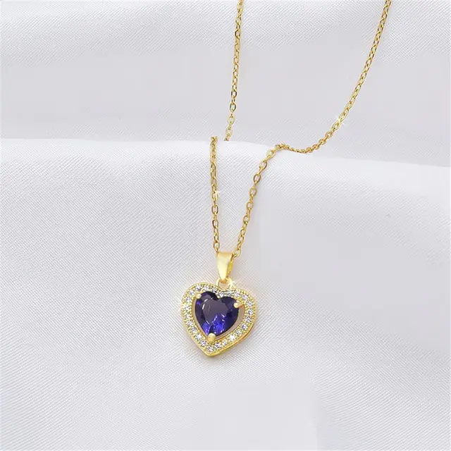 Heart Crystal Jewelry Sets