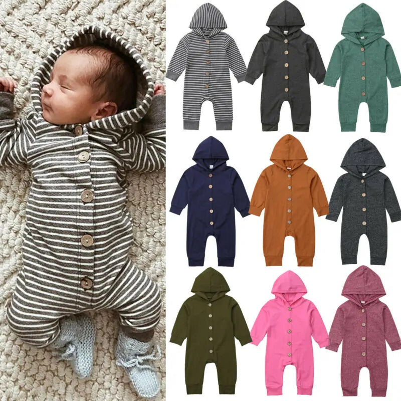 Baby Toddler Hooded Rompers