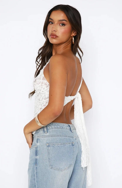 Floral Off-Shoulder Crop Tops