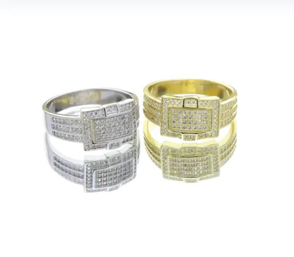 Rectangle Zircon Rings