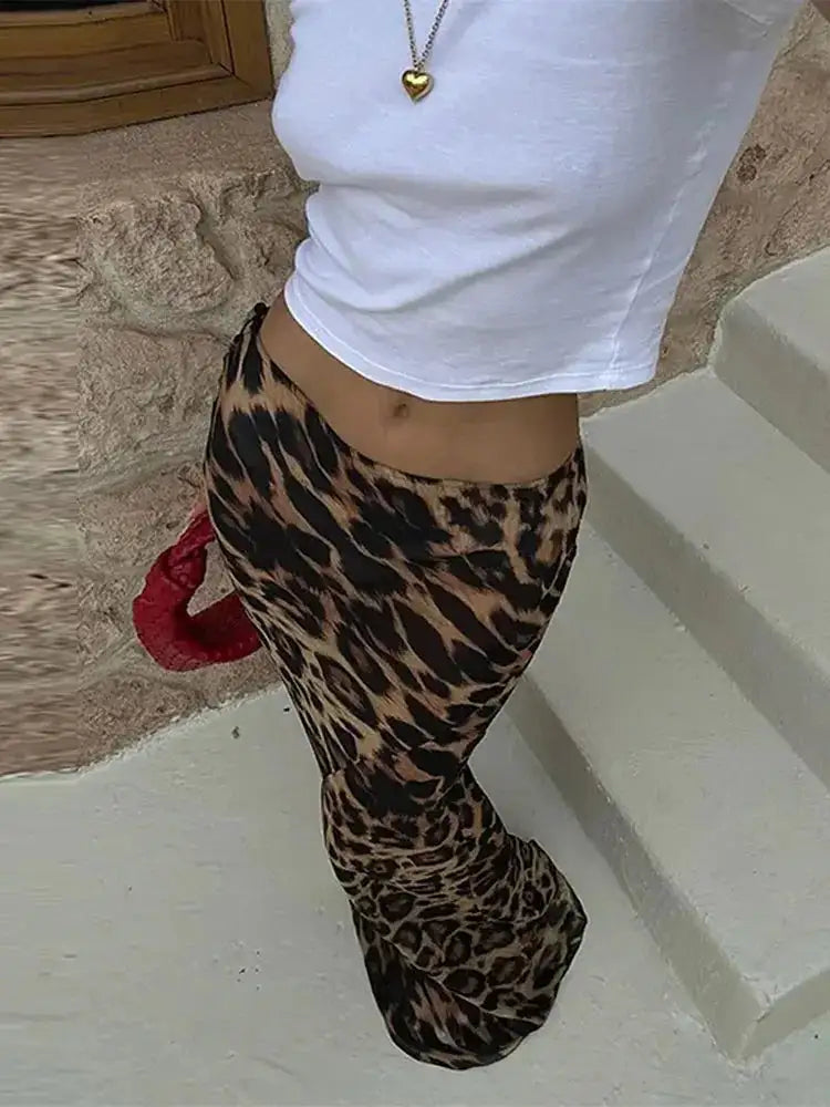 Leopard Print Long Length Skirts