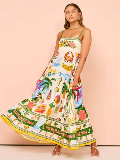 Long fruit dresses