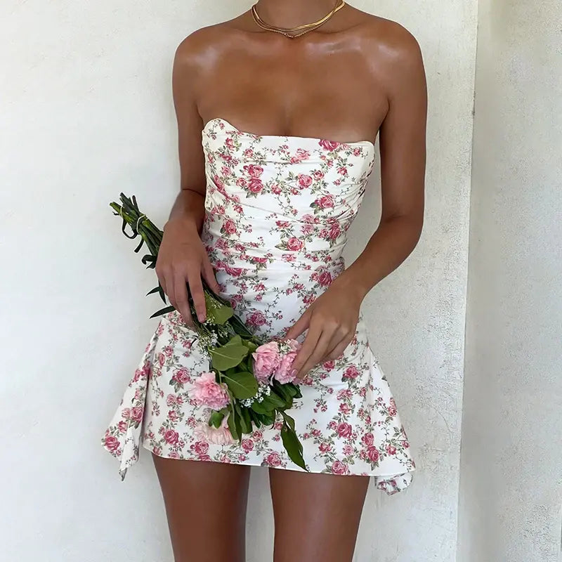 Flower print dresses