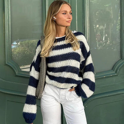 Relaxed Fit Knit Sweaters