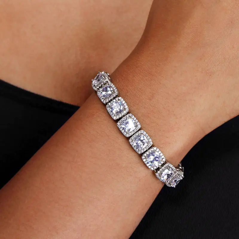 18K White Gold Tennis Bracelets