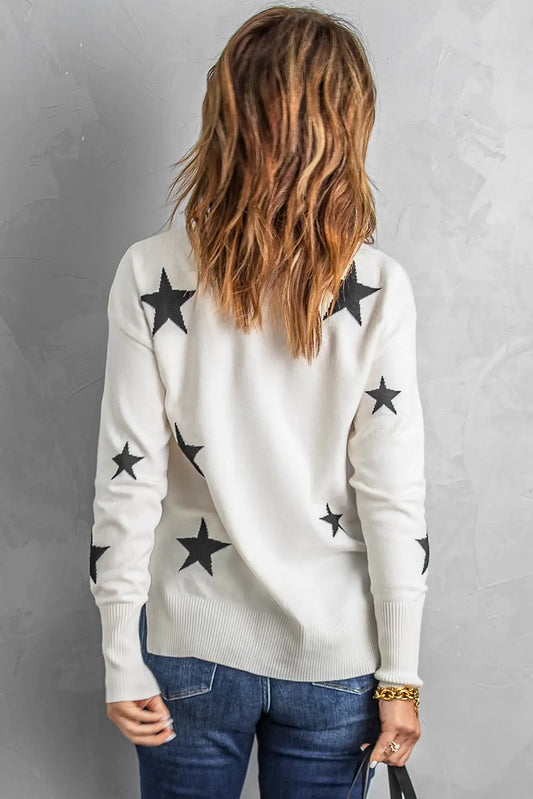 Star Print Sweaters