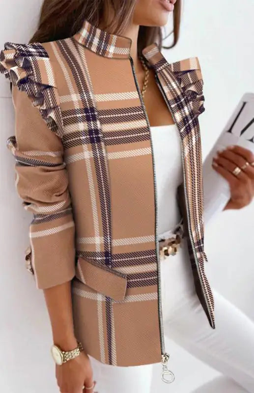 Long Sleeve Printed Coats