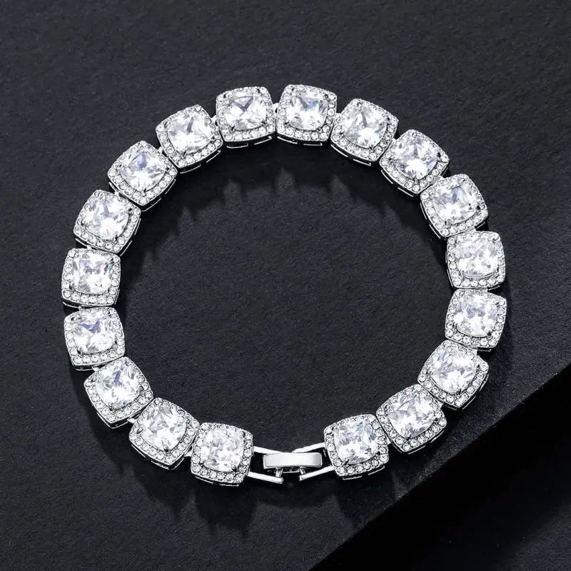 18K White Gold Tennis Bracelets